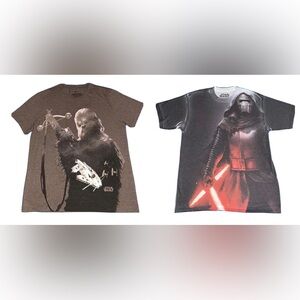 Star Wars Lot of 2 T Shirts Mens Large Chewbacca